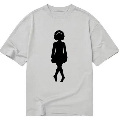 Irish step dancer traditional pose - Classic T-shirt - Grey