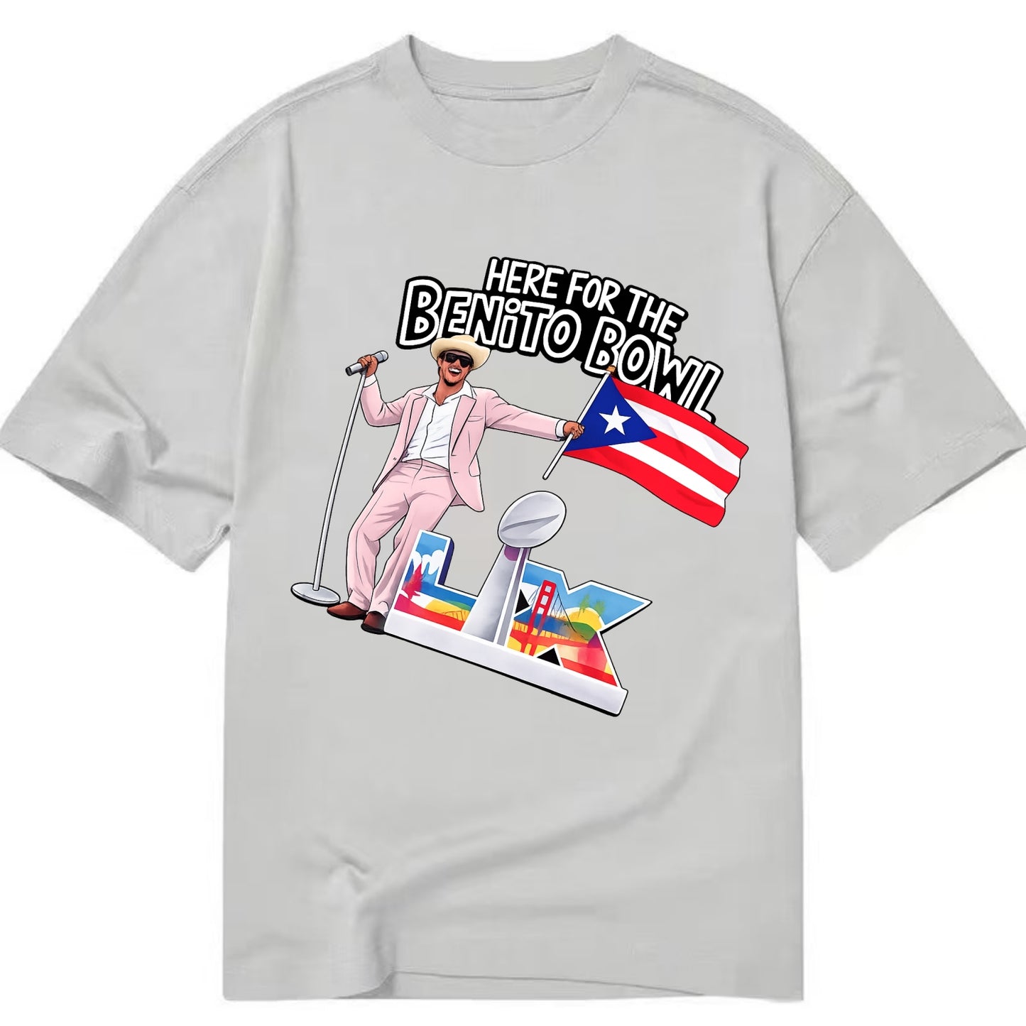 Here For The Bento Bowl - Classic T-shirt - Grey