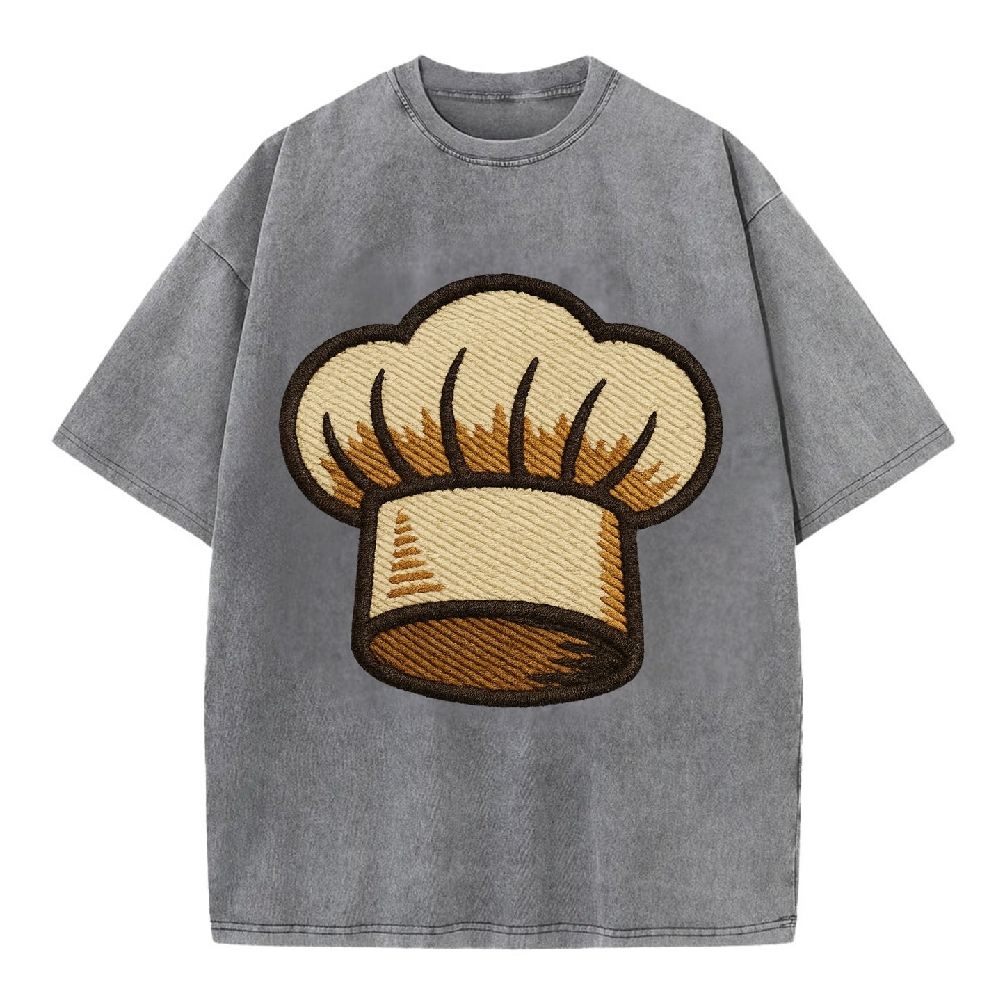 Chef Hat  - Vintage T-shirt - Grey