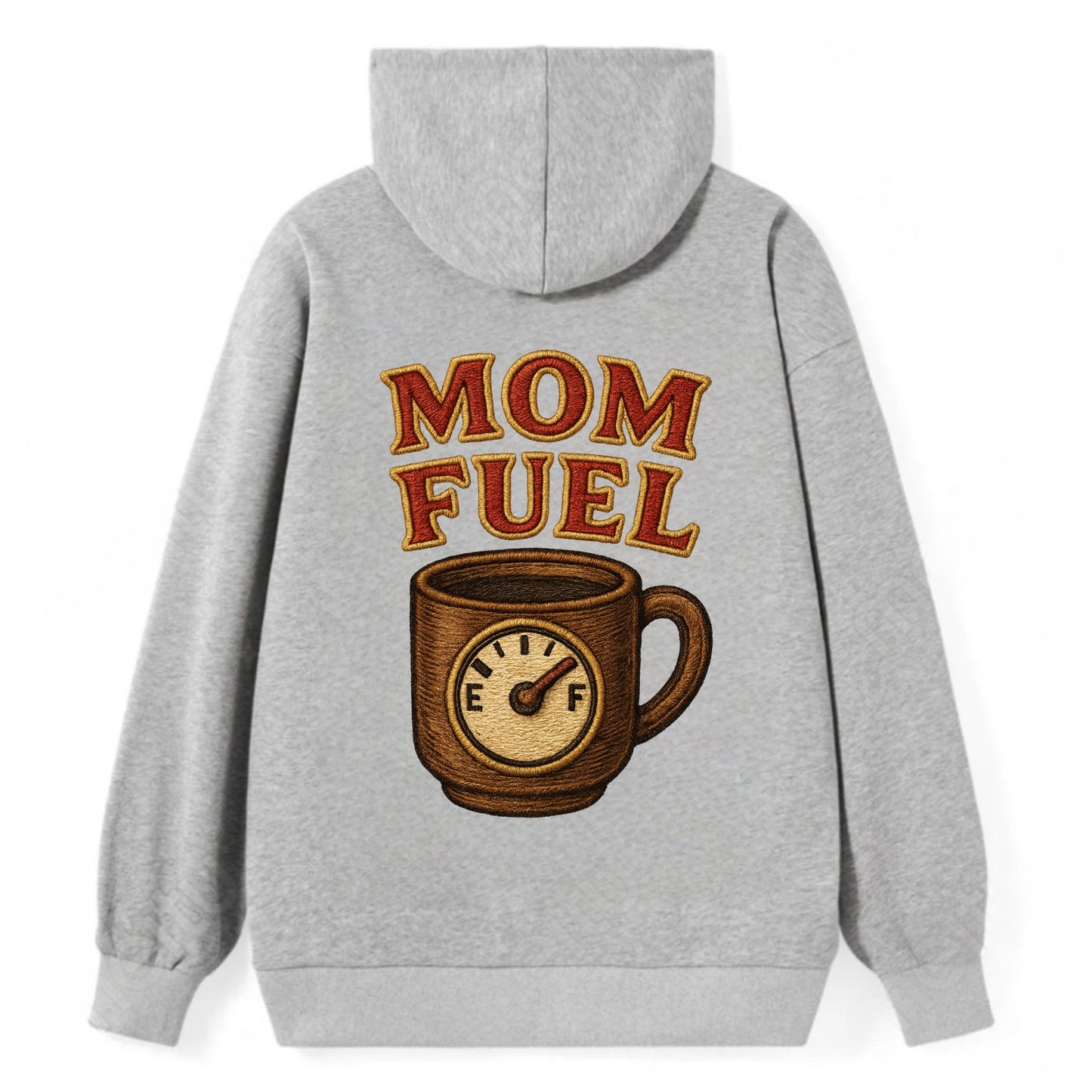 Mom Fuel  - Classic Pullover Hoodie - Grey
