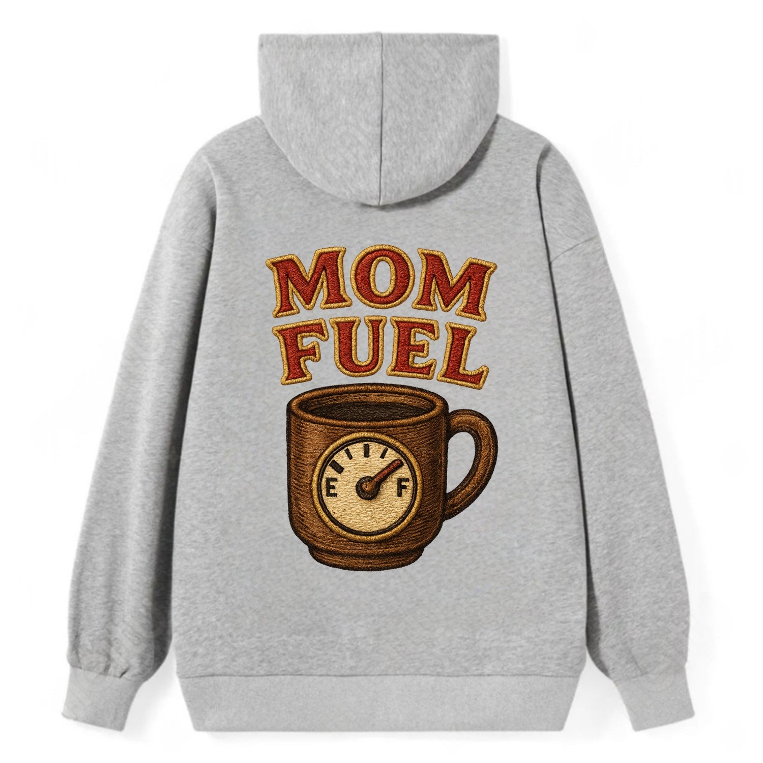 Mom Fuel  - Classic Pullover Hoodie - Grey