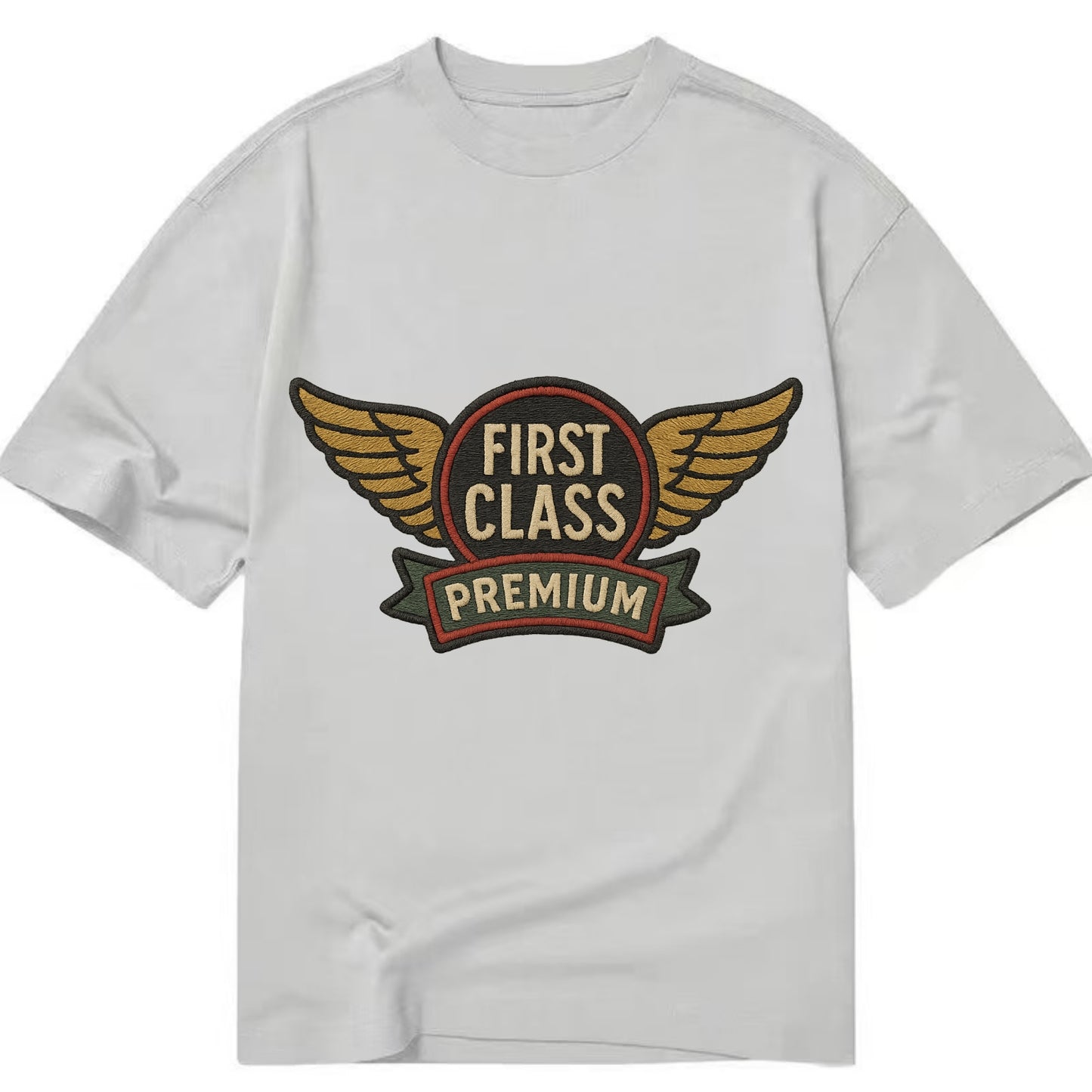 First Class Emblem  - Classic T-shirt - Grey