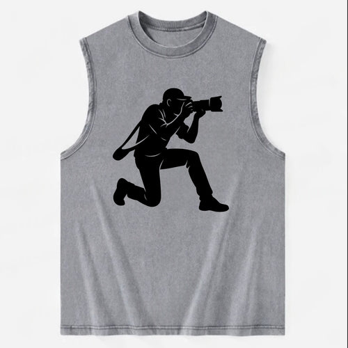 Photographer capturing perfect shot - Vintage Washed Tank