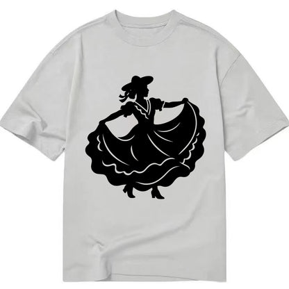 Mexican folk dancer twirling skirt - Classic T-shirt - Grey