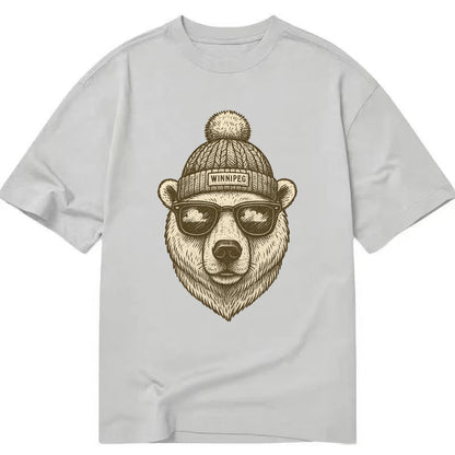 Winnipeg Polar Bear wearing Winnipeg bea - Classic T-shirt - Grey