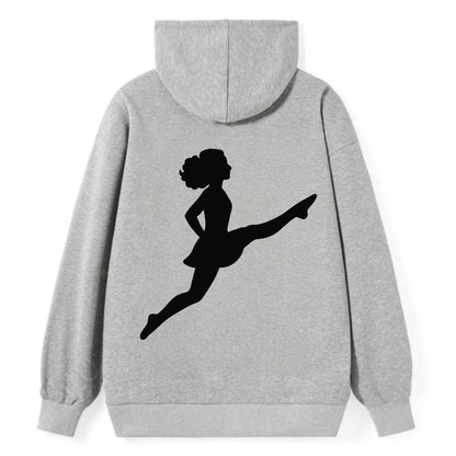 Irish step dancer Riverdance leap - Classic Pullover Hoodie - Grey