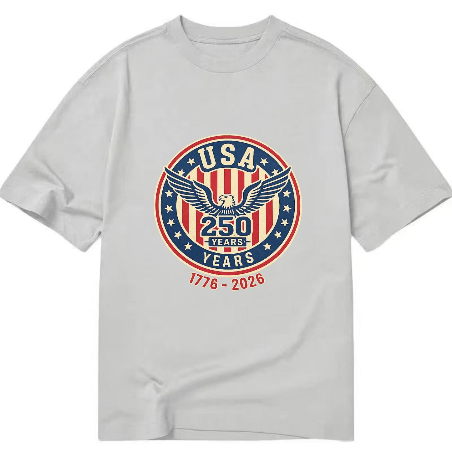 Usa 250 Years Eagle Seal - Classic T-shirt - Grey