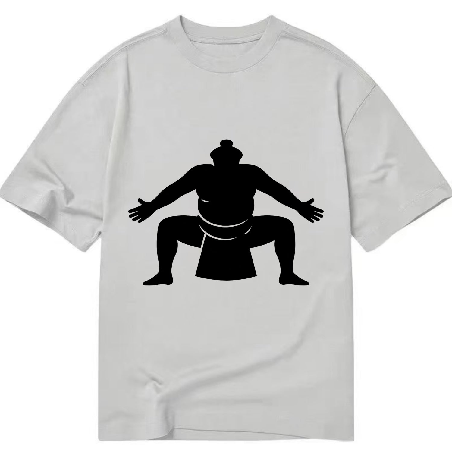 Japanese sumo wrestler ceremonial stance - Classic T-shirt - Grey