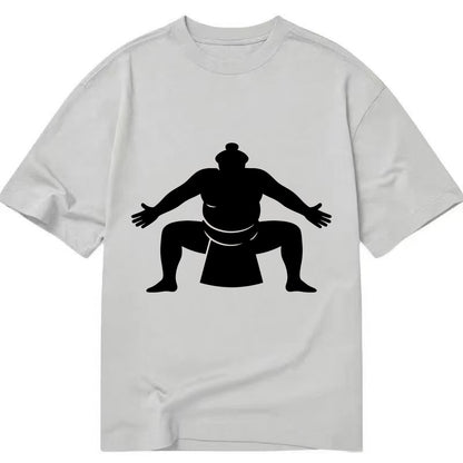 Japanese sumo wrestler ceremonial stance - Classic T-shirt - Grey