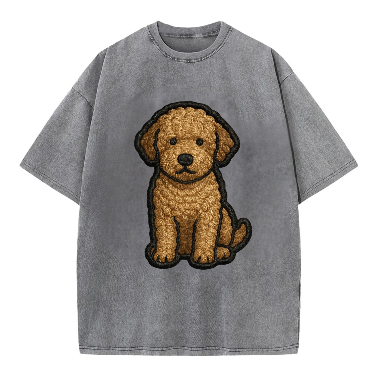 Lagotto Romagnolo - Modern truffle hunte - Vintage T-shirt - Grey