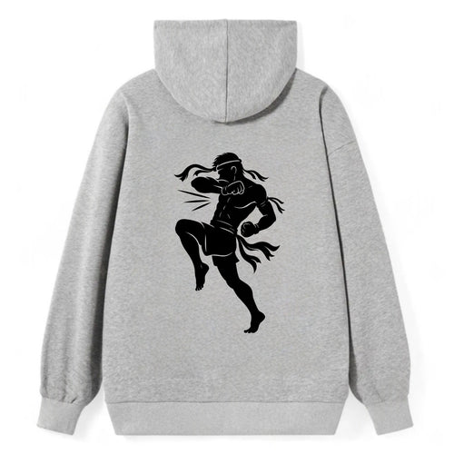 Thai Muay Thai fighter elbow strike - Classic Pullover Hoodie