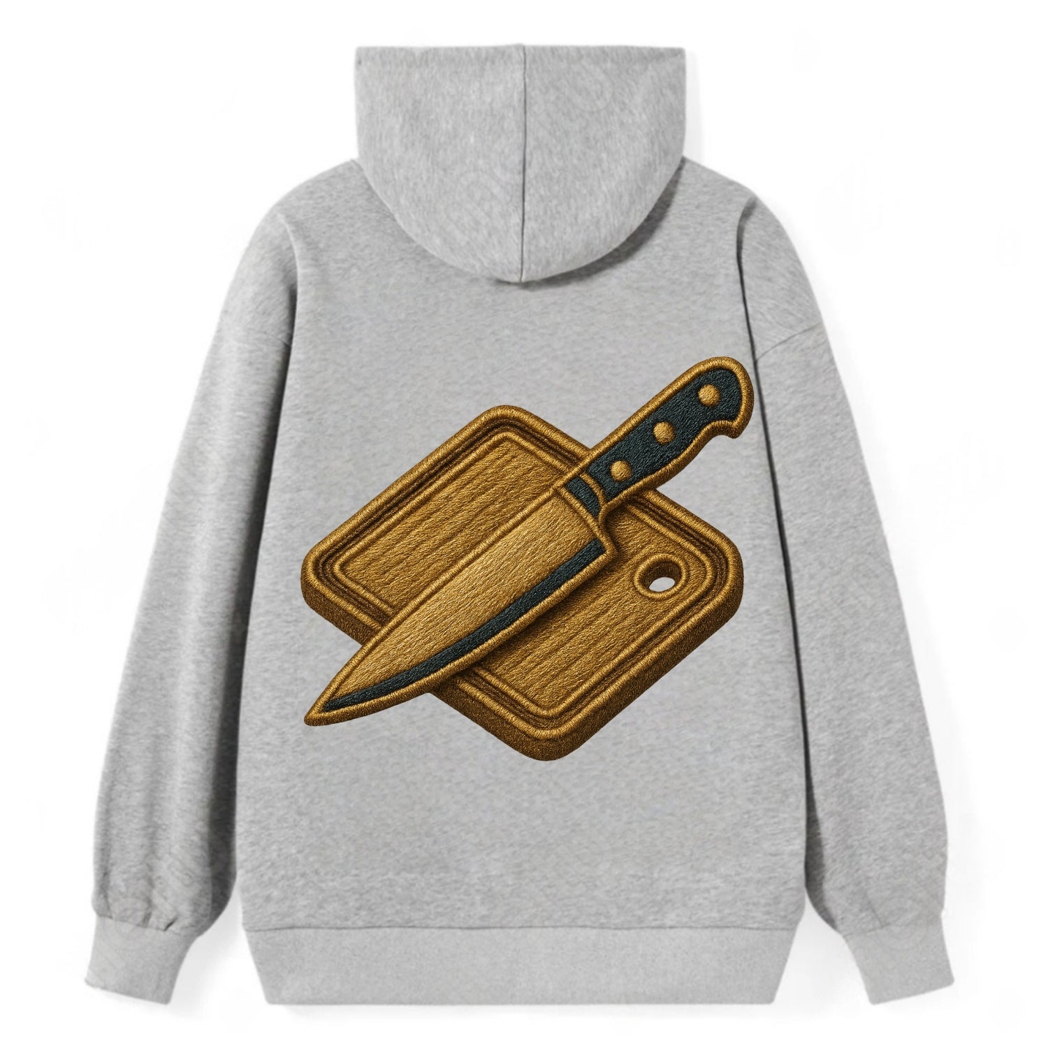Chef knife with cutting board - culinary enthusiast - Classic Pullover Hoodie - Grey