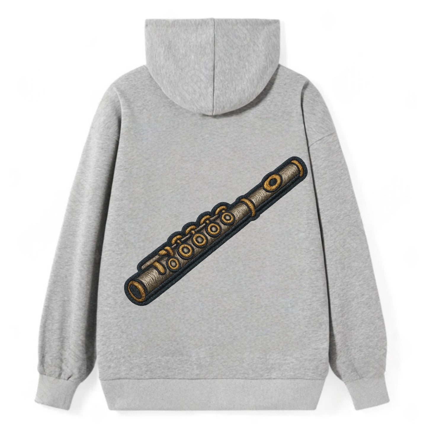 Flute  - Classic Pullover Hoodie - Grey