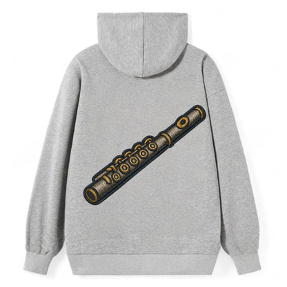 Flute  - Classic Pullover Hoodie - Grey