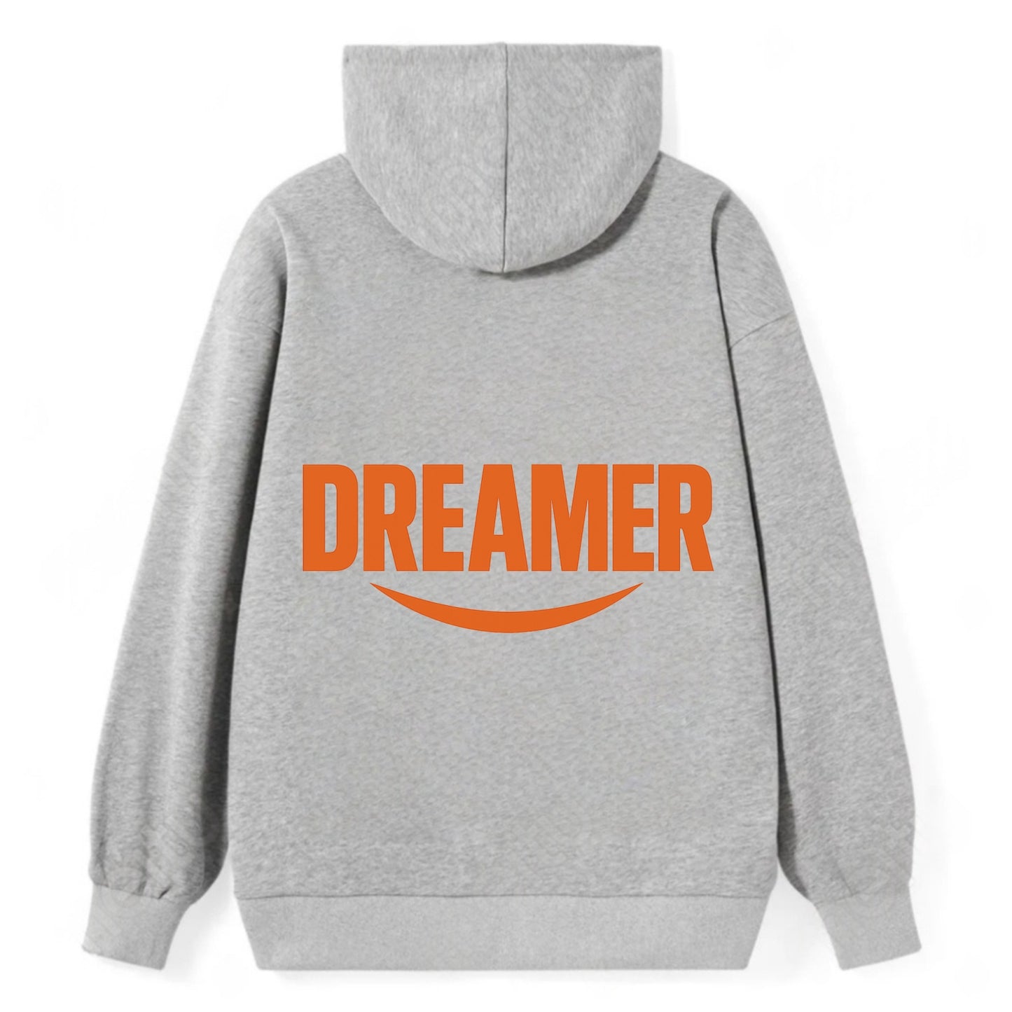 Bold typography design - "DREAMER" - imagination, seeing possibilities - Classic Pullover Hoodie - Grey