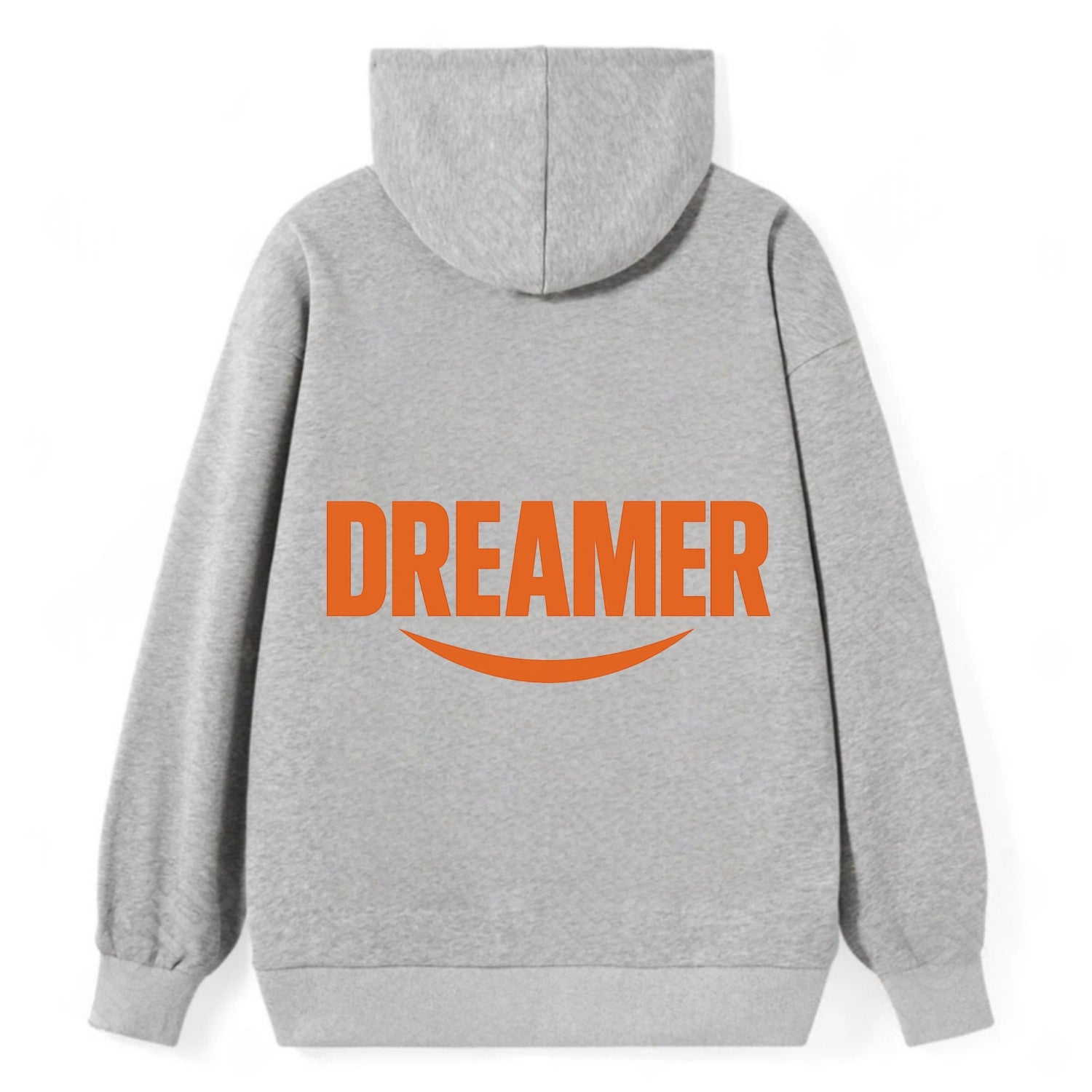 Bold typography design - "DREAMER" - imagination, seeing possibilities - Classic Pullover Hoodie - Grey