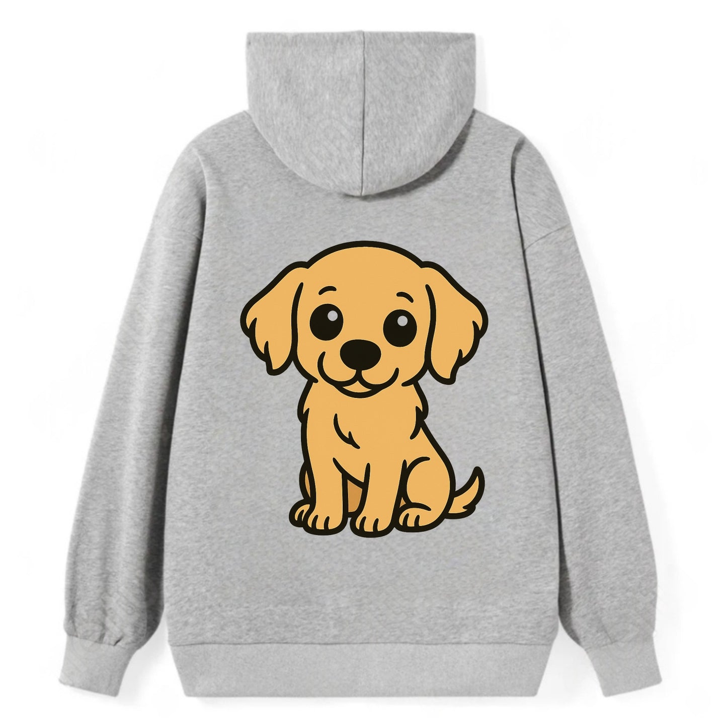 Golden Retriever - Head tilt curious pose - Classic Pullover Hoodie - Grey