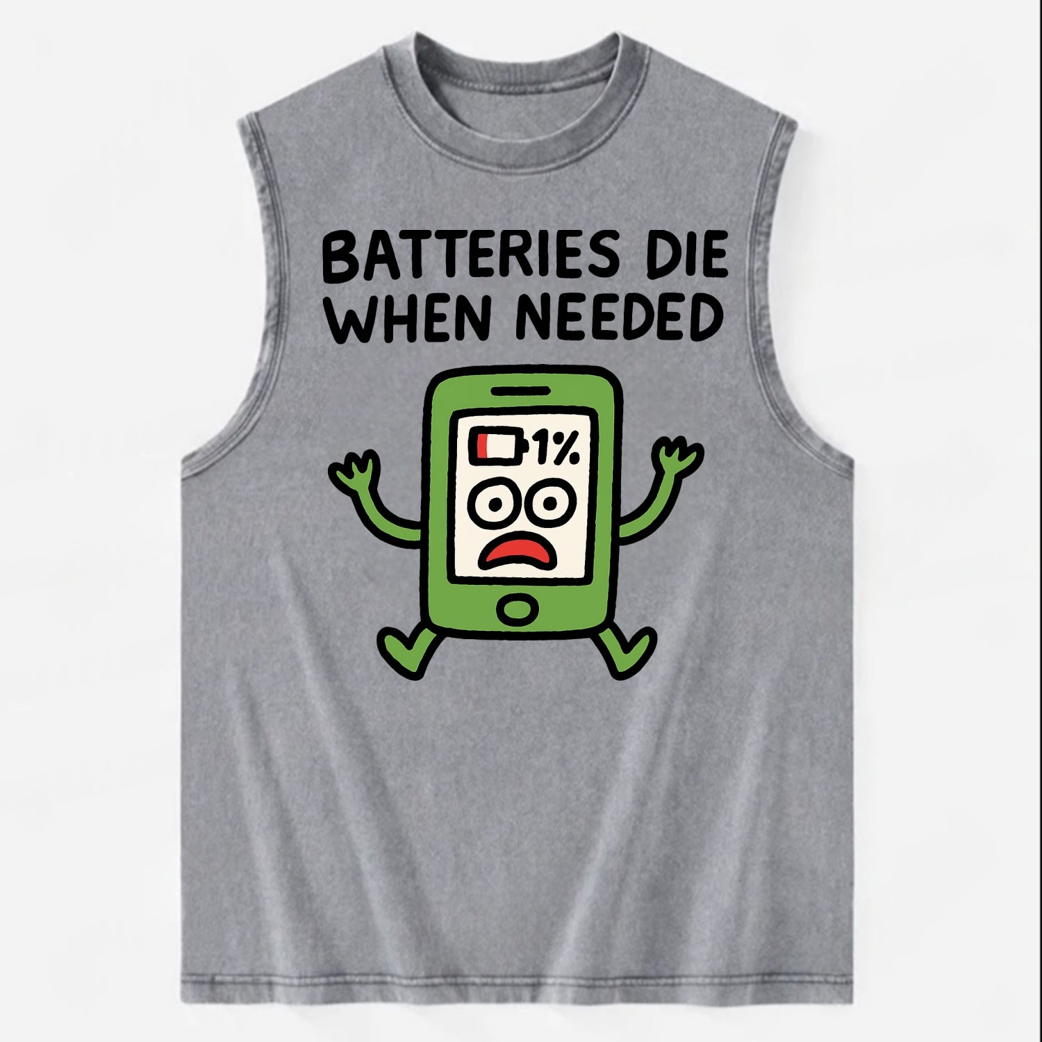 Hammer and Anvil  - Vintage Washed Tank - Grey