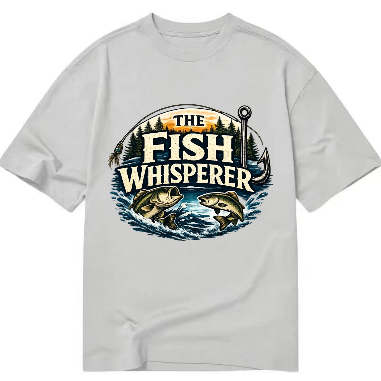 The Fish Whisperer - Classic T-shirt - Grey