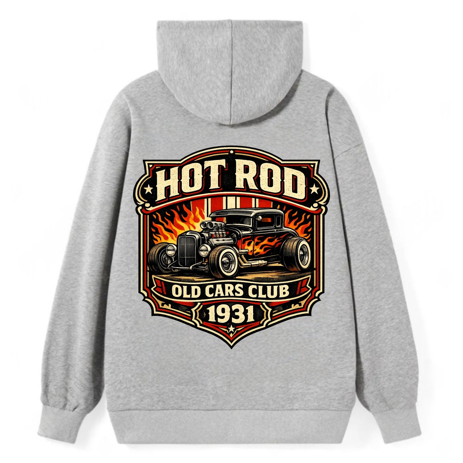 Hot Rod Club 1931 - Classic Pullover Hoodie - Grey