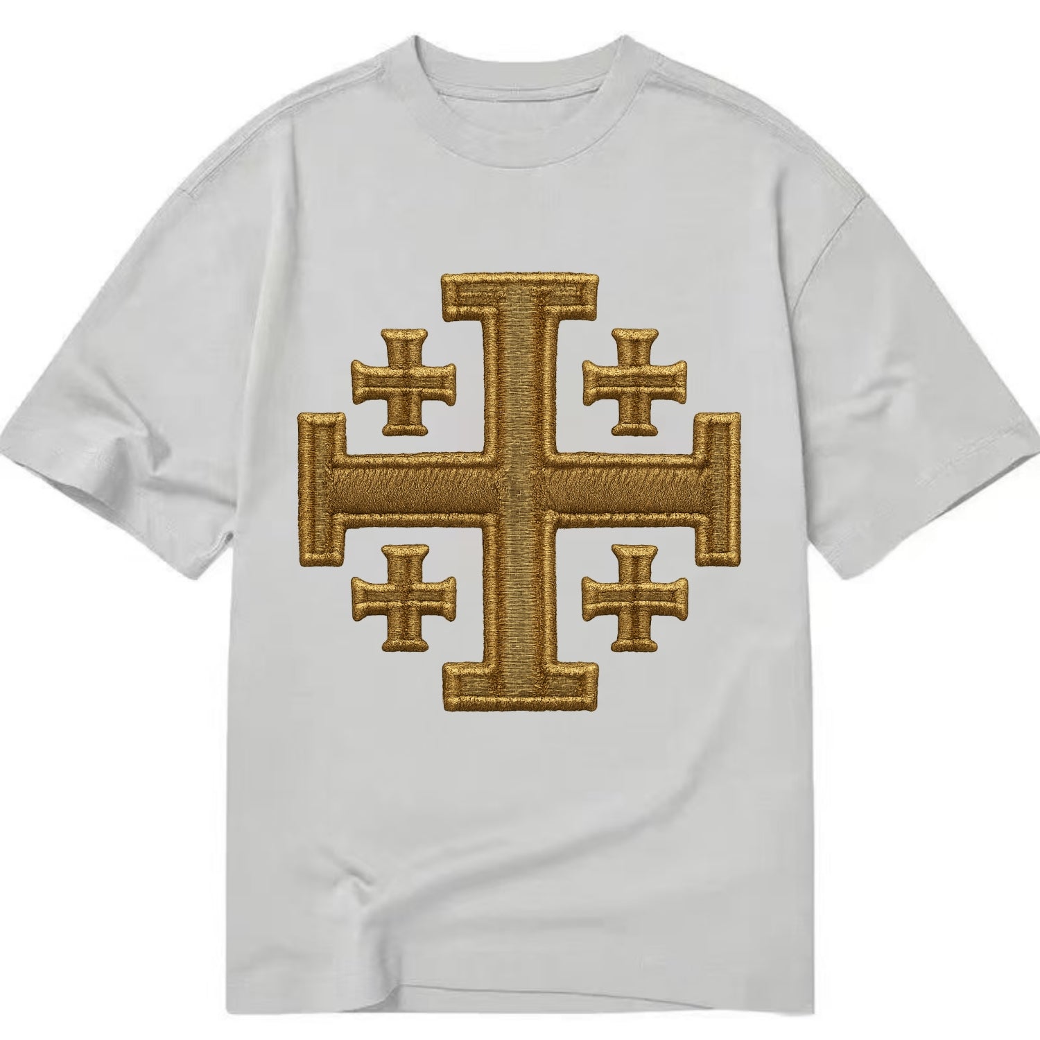 Jerusalem Cross  - Classic T-shirt - Grey