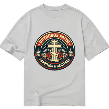 Faithful Heritage Emblem - Classic T-shirt - Grey