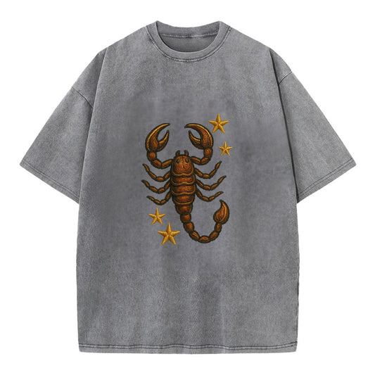 Scorpio Scorpion  - Vintage T-shirt - Grey