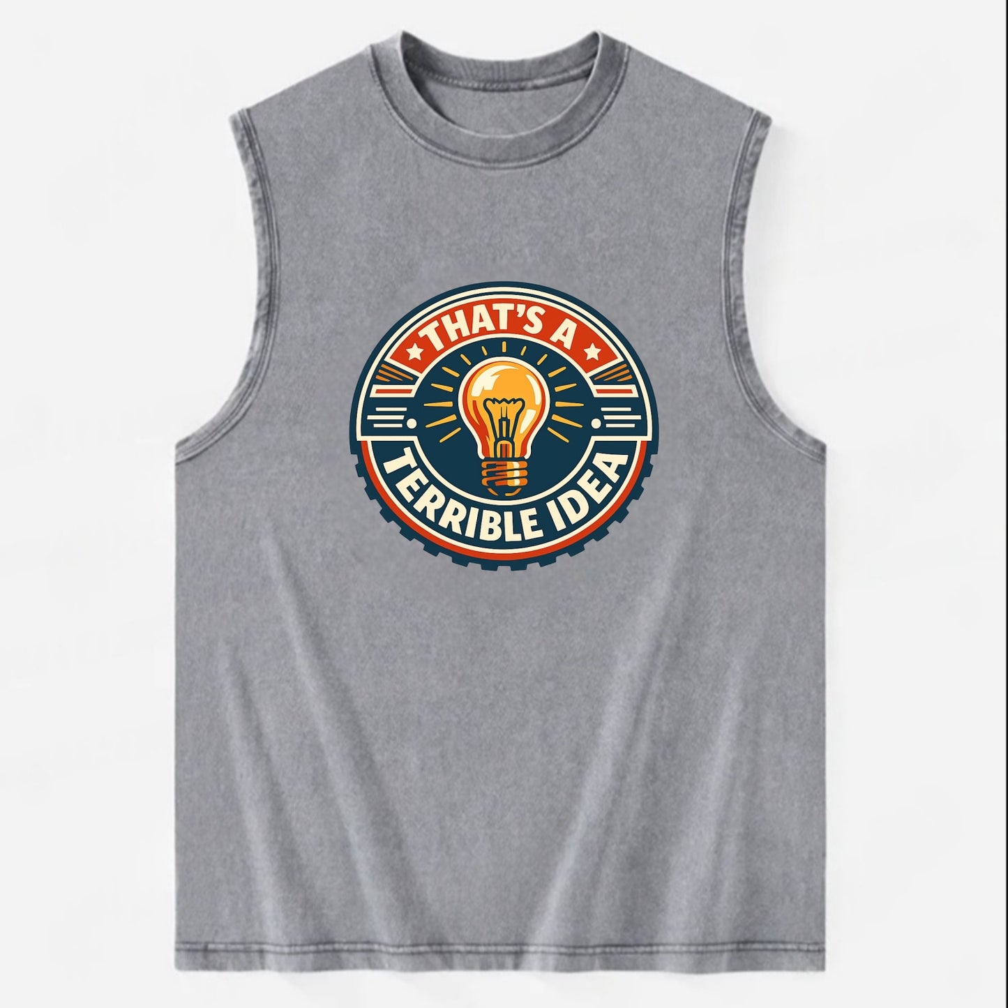 Bold Idea Rebellion - Vintage Washed Tank - Grey