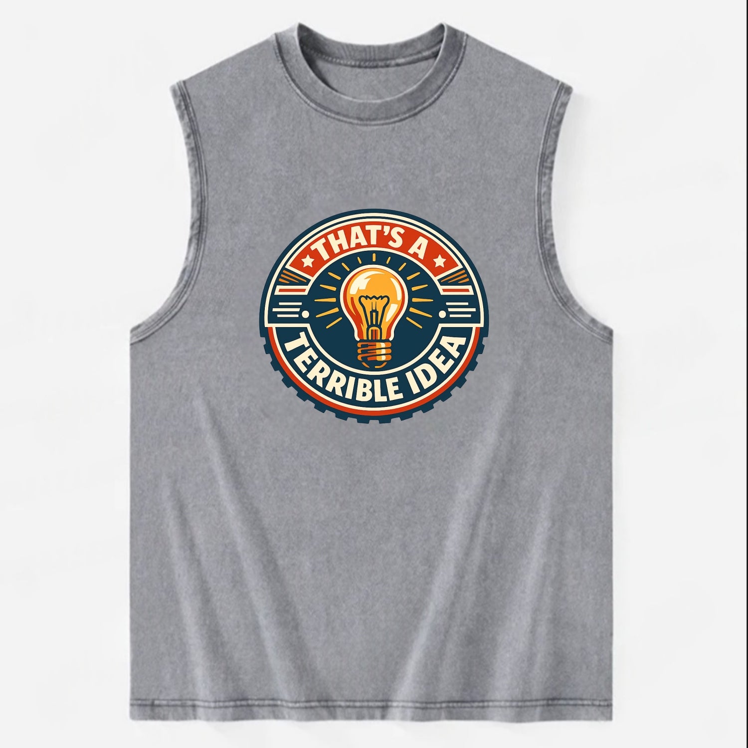 Bold Idea Rebellion - Vintage Washed Tank - Grey