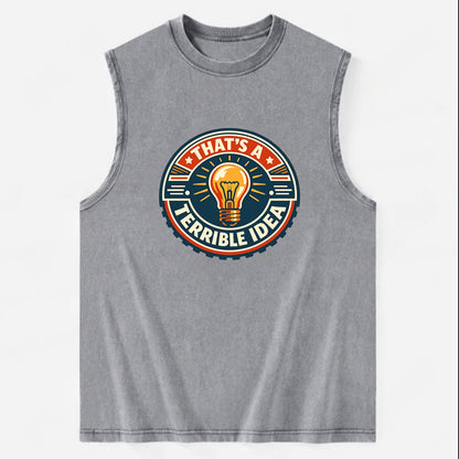 Bold Idea Rebellion - Vintage Washed Tank - Grey