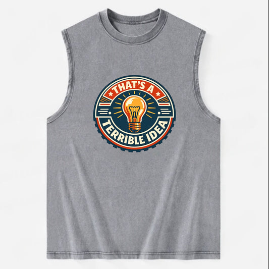 Bold Idea Rebellion - Vintage Washed Tank - Grey
