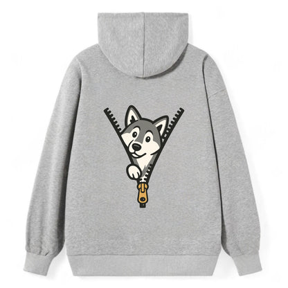 Alaskan Malamute - Classic Pullover Hoodie - Grey