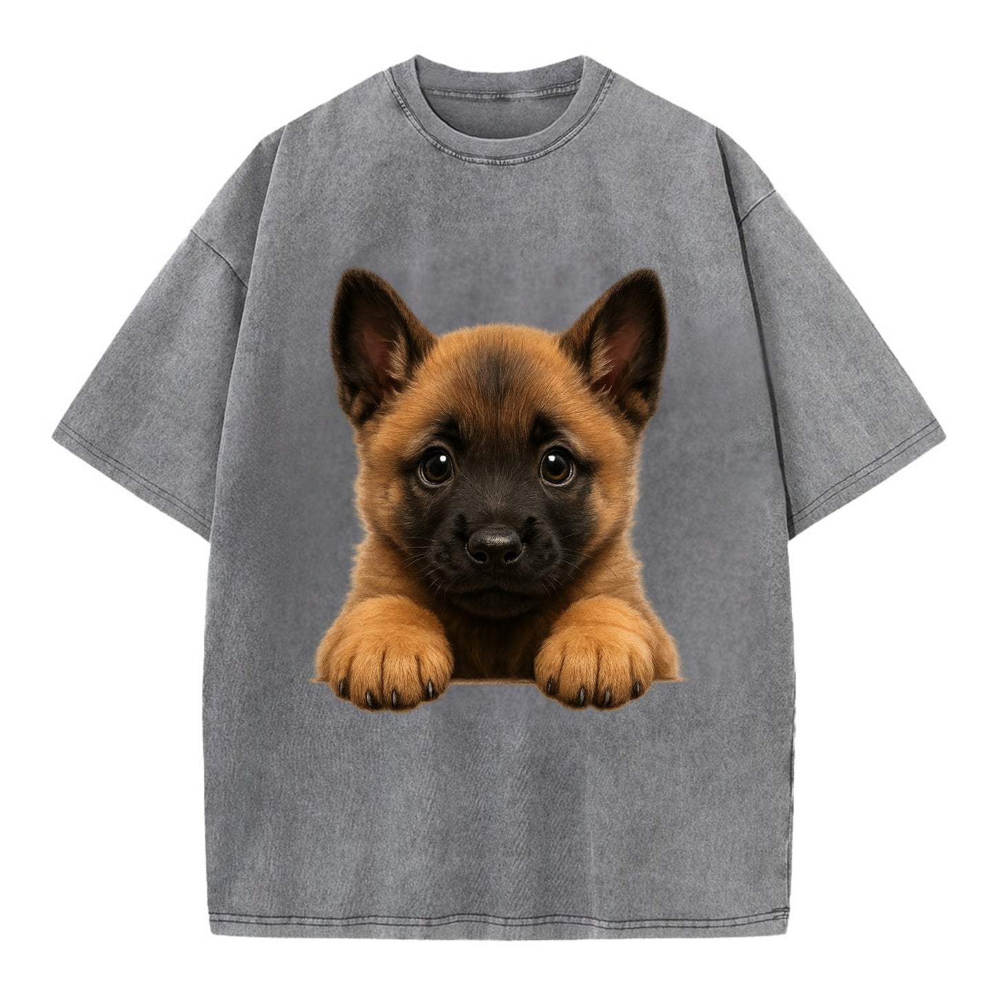 Belgian Malinois  - Vintage T-shirt - Grey