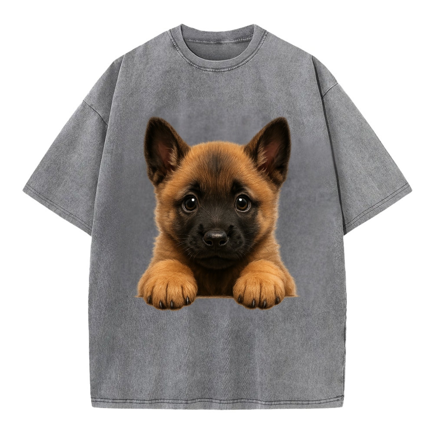 Belgian Malinois  - Vintage T-shirt - Grey