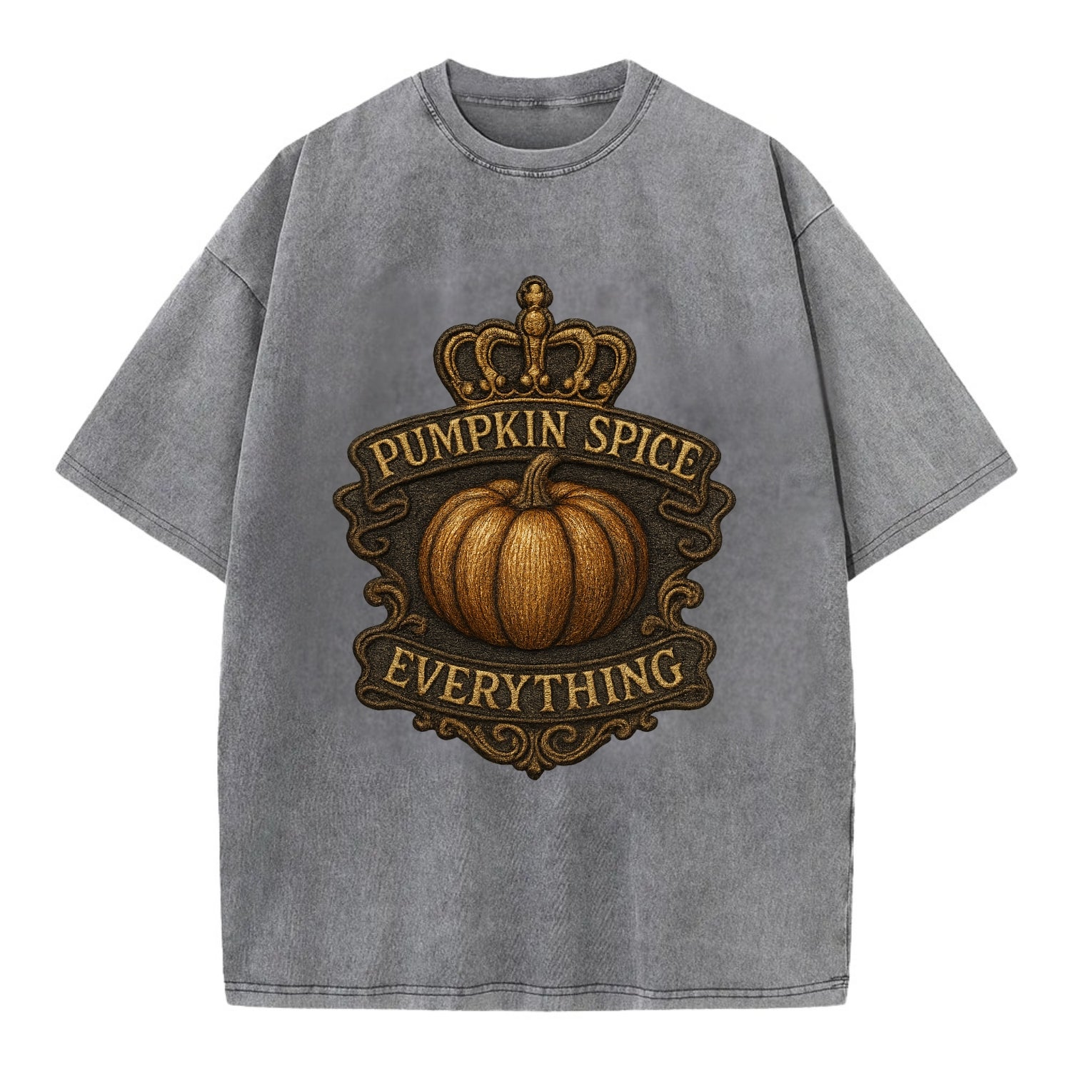 Pumpkin Spice Everything  - Vintage T-shirt - Grey