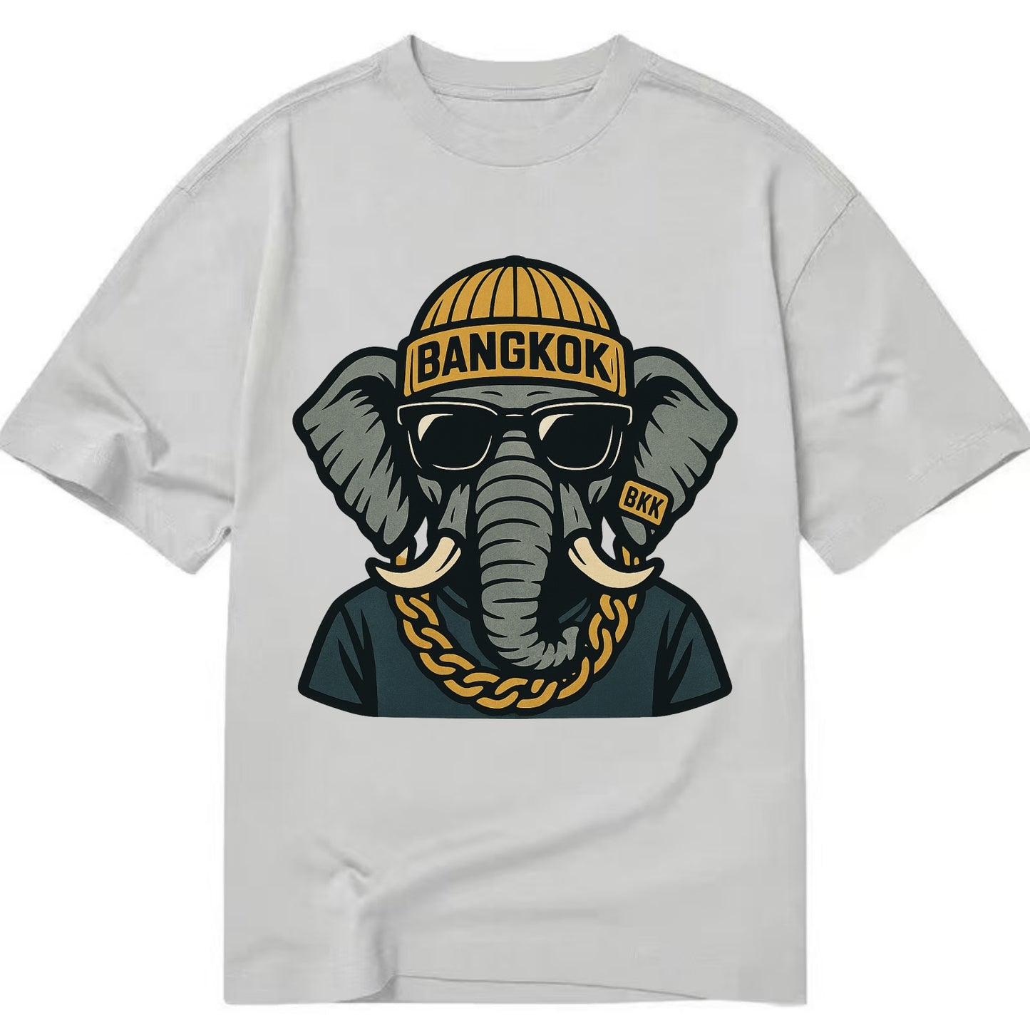 Bangkok Elephant - Classic T-shirt - Grey