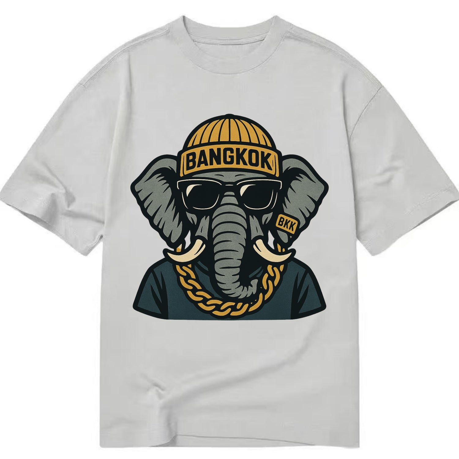 Bangkok Elephant - Classic T-shirt - Grey