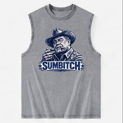 Sumbitch - Vintage Washed Tank - Grey
