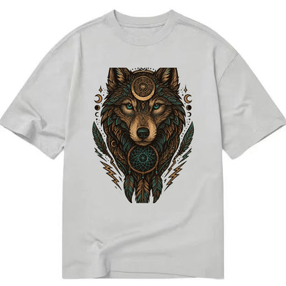 Storm Wolf Thunder  - Classic T-shirt - Grey