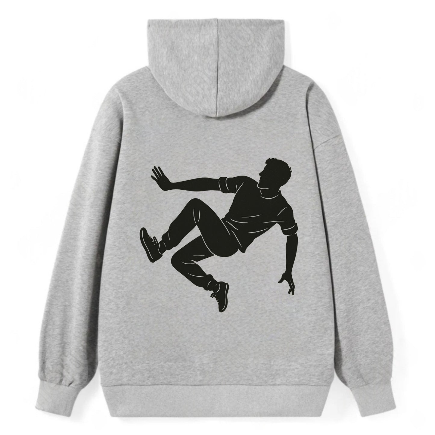 Parkour athlete wall run - Classic Pullover Hoodie - Grey