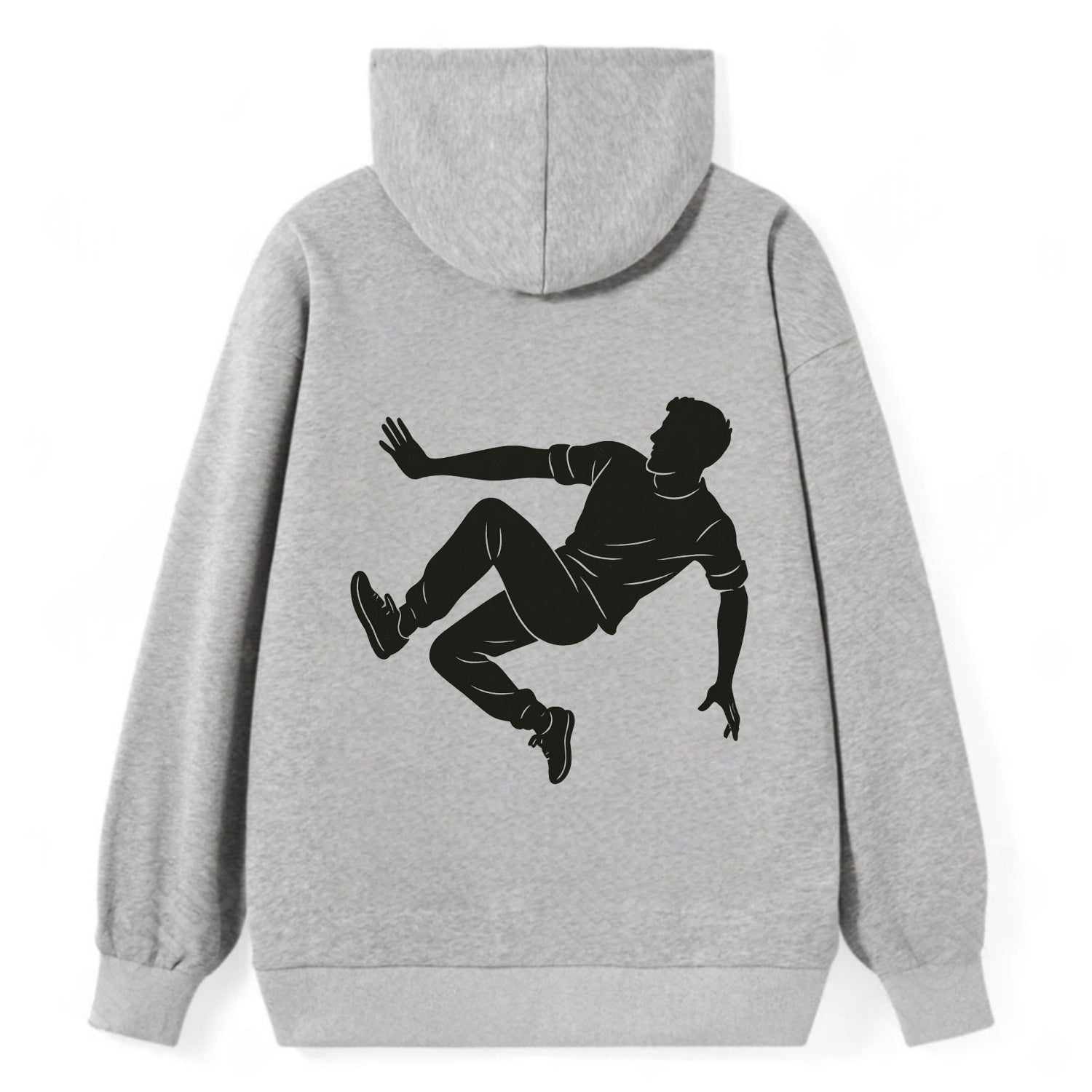 Parkour athlete wall run - Classic Pullover Hoodie - Grey