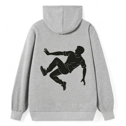 Parkour athlete wall run - Classic Pullover Hoodie - Grey