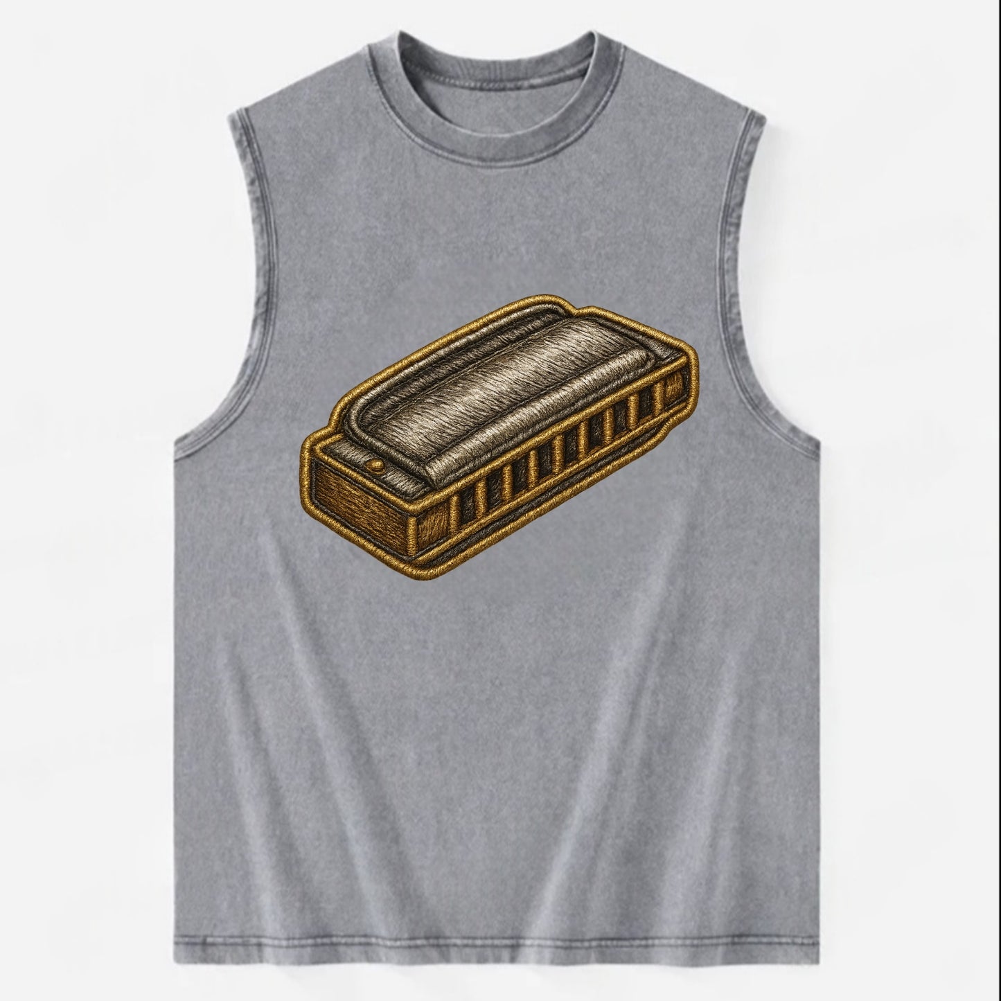 Harmonica  - Vintage Washed Tank - Grey
