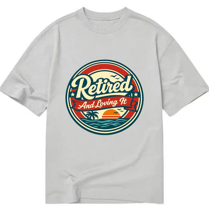 Carefree Retirement Emblem - Classic T-shirt - Grey