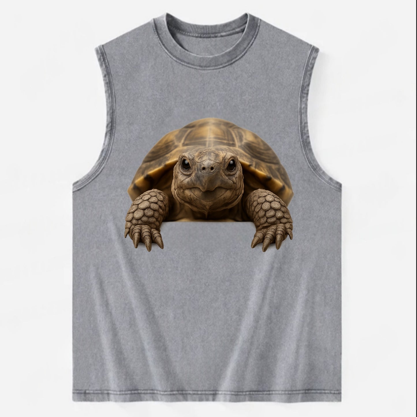 Tortoise  - Vintage Washed Tank - Grey