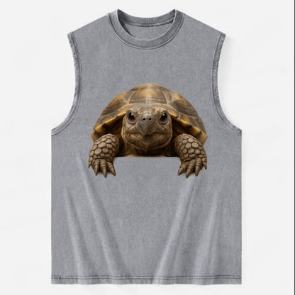 Tortoise  - Vintage Washed Tank - Grey
