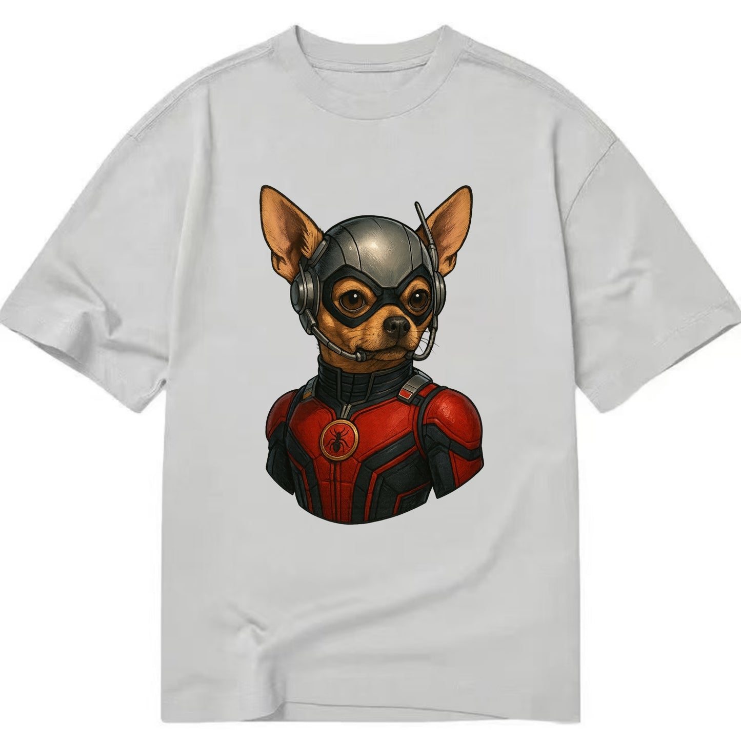 Chihuahua Ant-Man  - Classic T-shirt - Grey