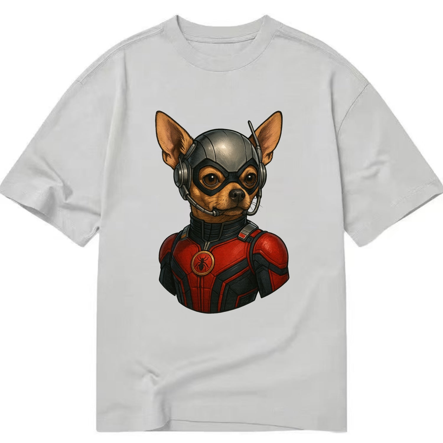 Chihuahua Ant-Man  - Classic T-shirt - Grey