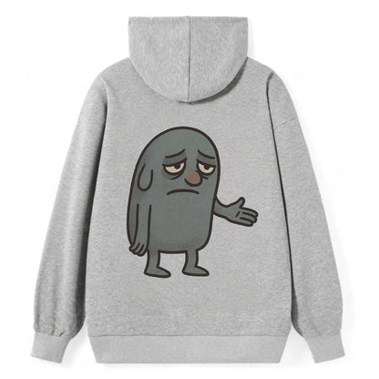 FOLLOWERS ARE GHOSTS | Transparent crowd following - Classic Pullover Hoodie - Grey