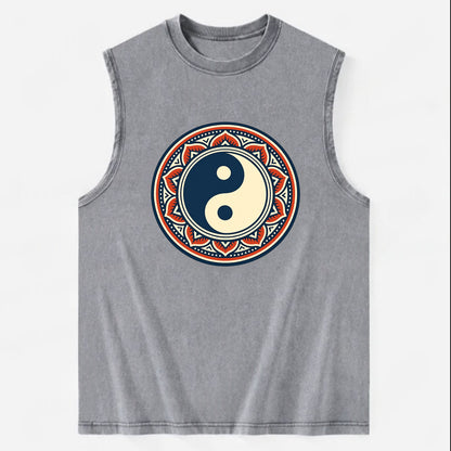 Harmony of Balance - Vintage Washed Tank - Grey